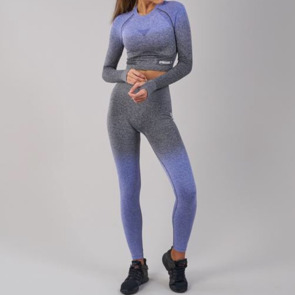 Gymshark ombré seamless in indigo/black